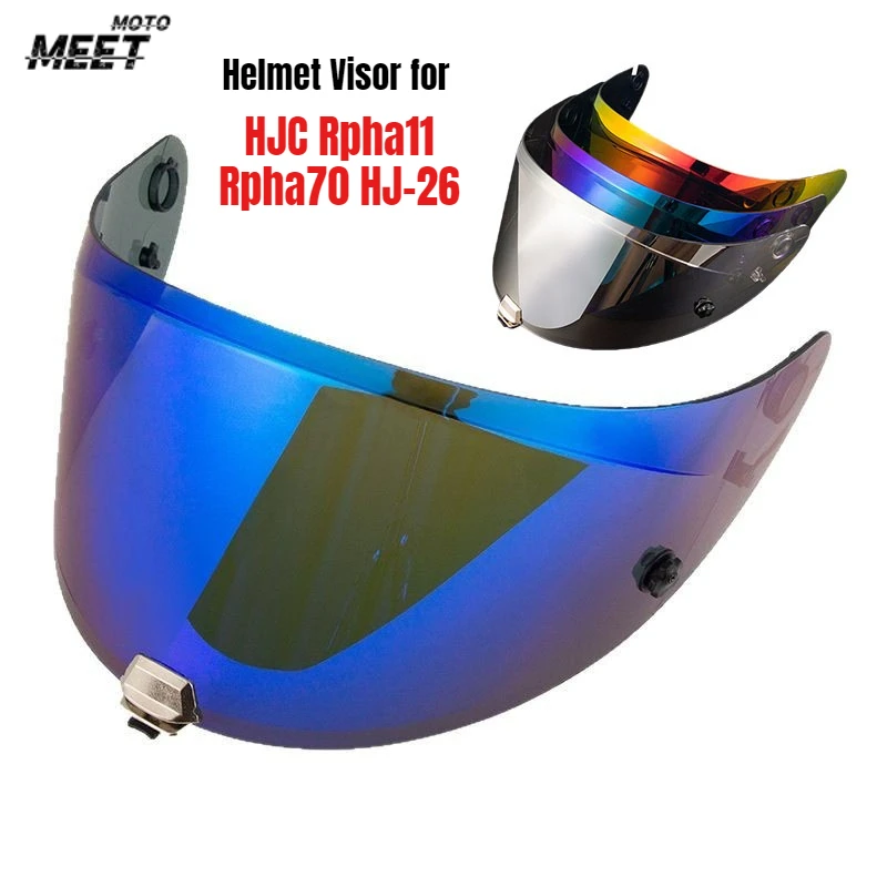 Helmet Visor for HJC Rpha11 Rpha70 HJ-26 Venom Clown 1234 Generation Color Changing Film Moto Helmet Night Vision Visor