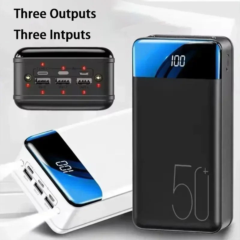 Xiaomi 200000mAh Wireless Power Bank 120W Fast Charge Portable Three Outputs Large Capacity Power Bank For Iphone Huawei Samsung