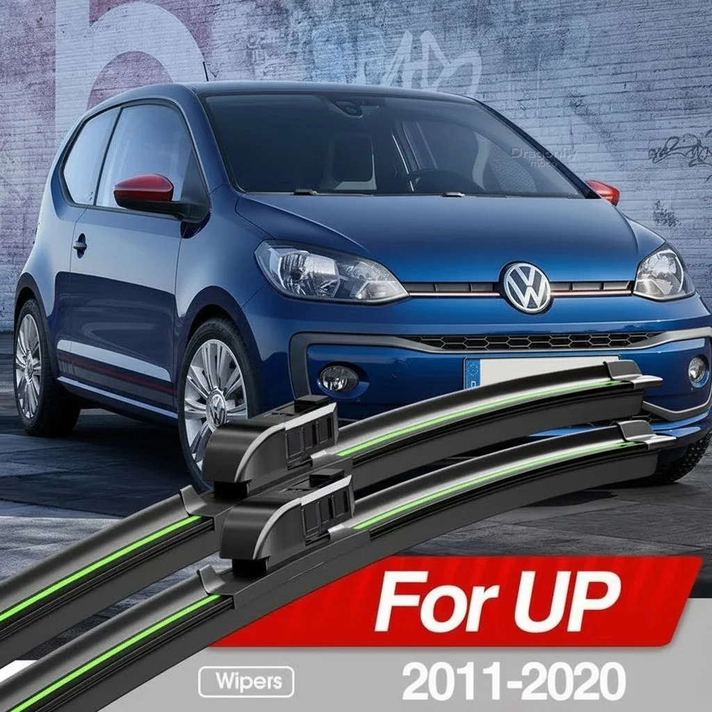 For VW UP 2011-2020 Front Windshield Wiper Blades 2pcs Windscreen Window Accessories 2012 2013 2014 2015 2016 2017 2018 2019