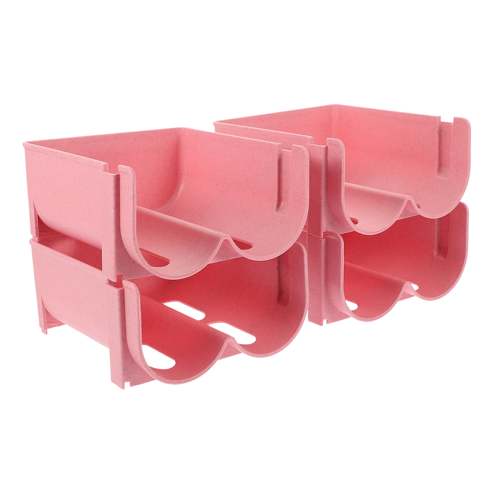 

4pcs Stacked Rack Drawer ganizer Tough Space Saving Kitchen Pantry Can Holder Storage Use