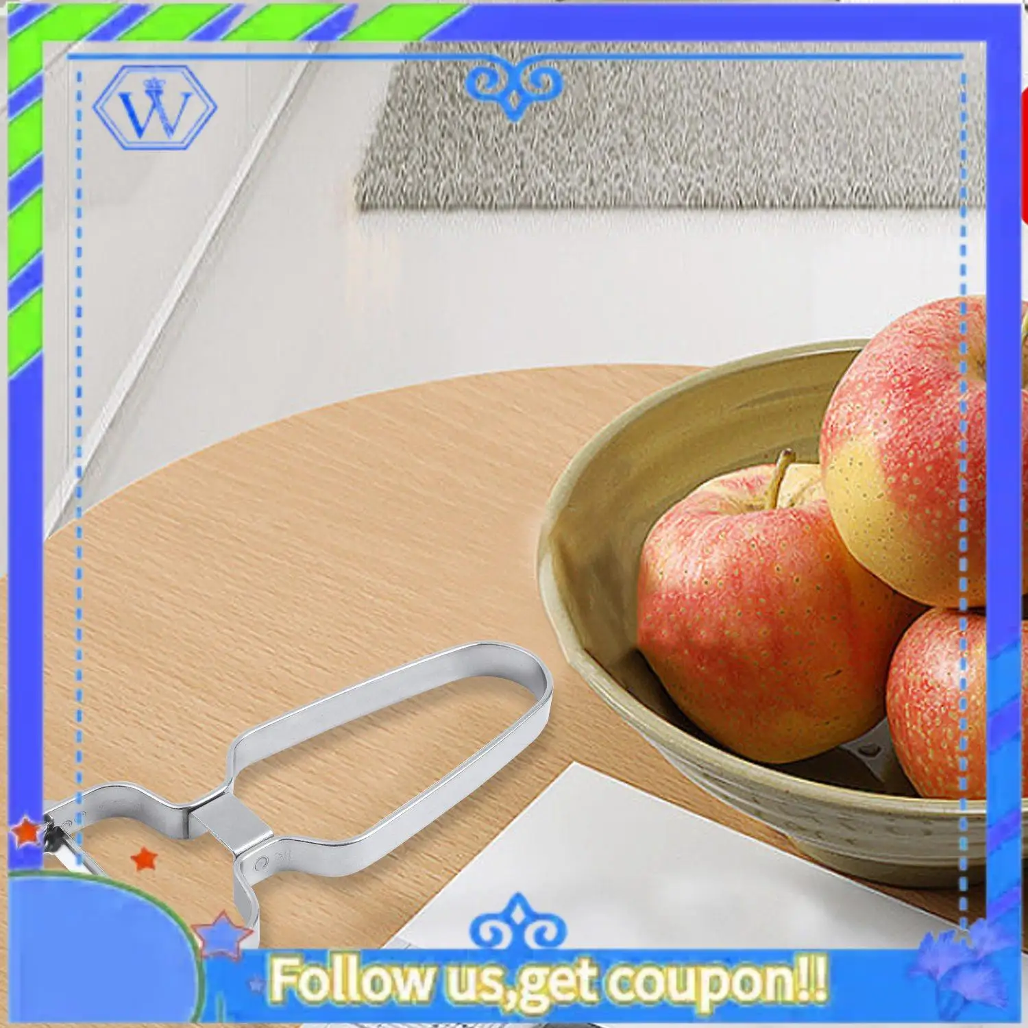 

Easy To Use 2 In 1 Fruit And Vegetable Slicer Planer Potato Carrot Grinder Kitchen Tool U-Shaped Handle Peeler Silver 430 Stainl