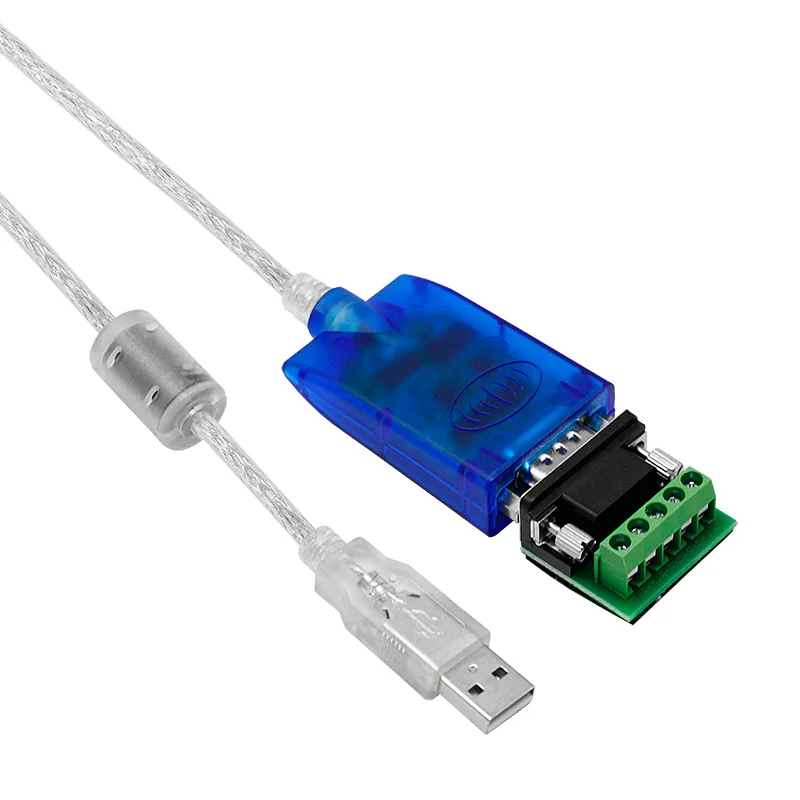 UOTEK 1.5m 3m USB à RS-422 RS-485 Convertisseur RS422 RS485 USB2.0 Câble DB9 Adaptateur Transparent avec Chipset Anneau Magnétique UT-890A