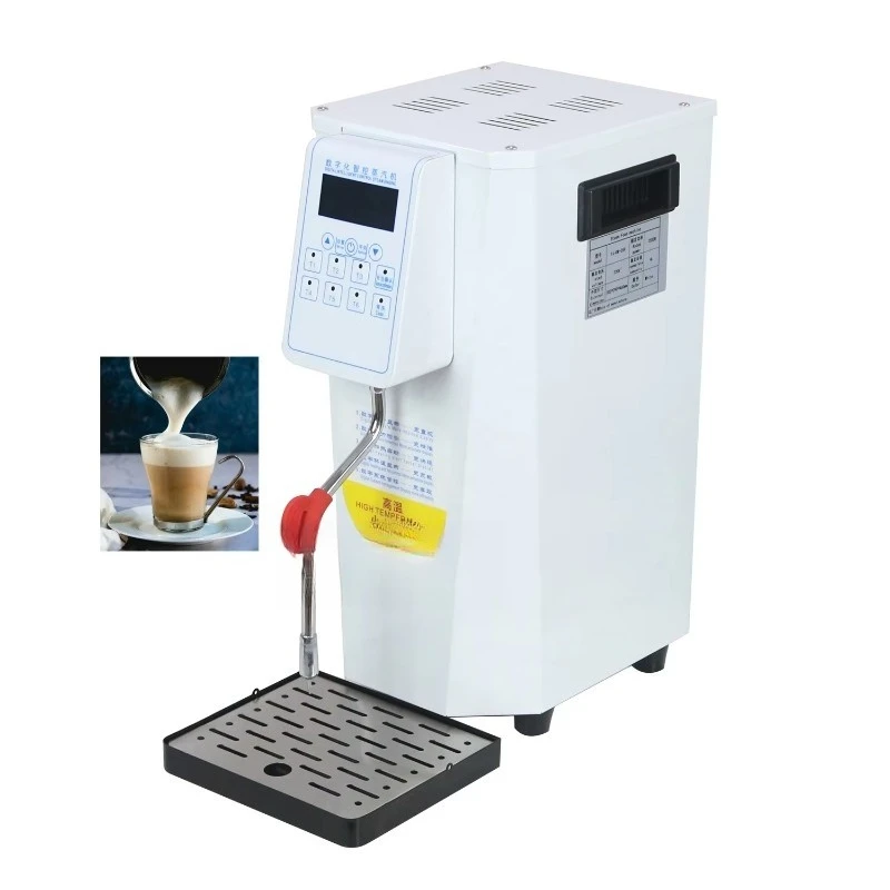 

Best Electric Steam Milk Frother Machine Factory Wholesale Price LED Display Commercial Fully Automatic Milk Steamer
