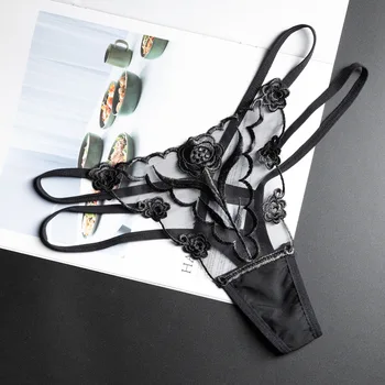 여성 속옷 섹시한 레이스 통기성 란제리 팬티 여성용 끈 팬티 여성 팬티 팬티 투명 플러스 사이즈 속옷