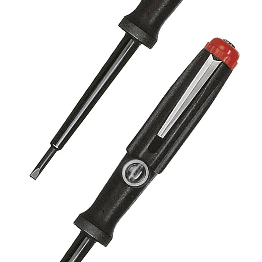 WIHA Tester Screwdriver for Measuring Circuit Electrical Penand and Slotted Screws Voltage Tester Electric Test Pen 05271|34745