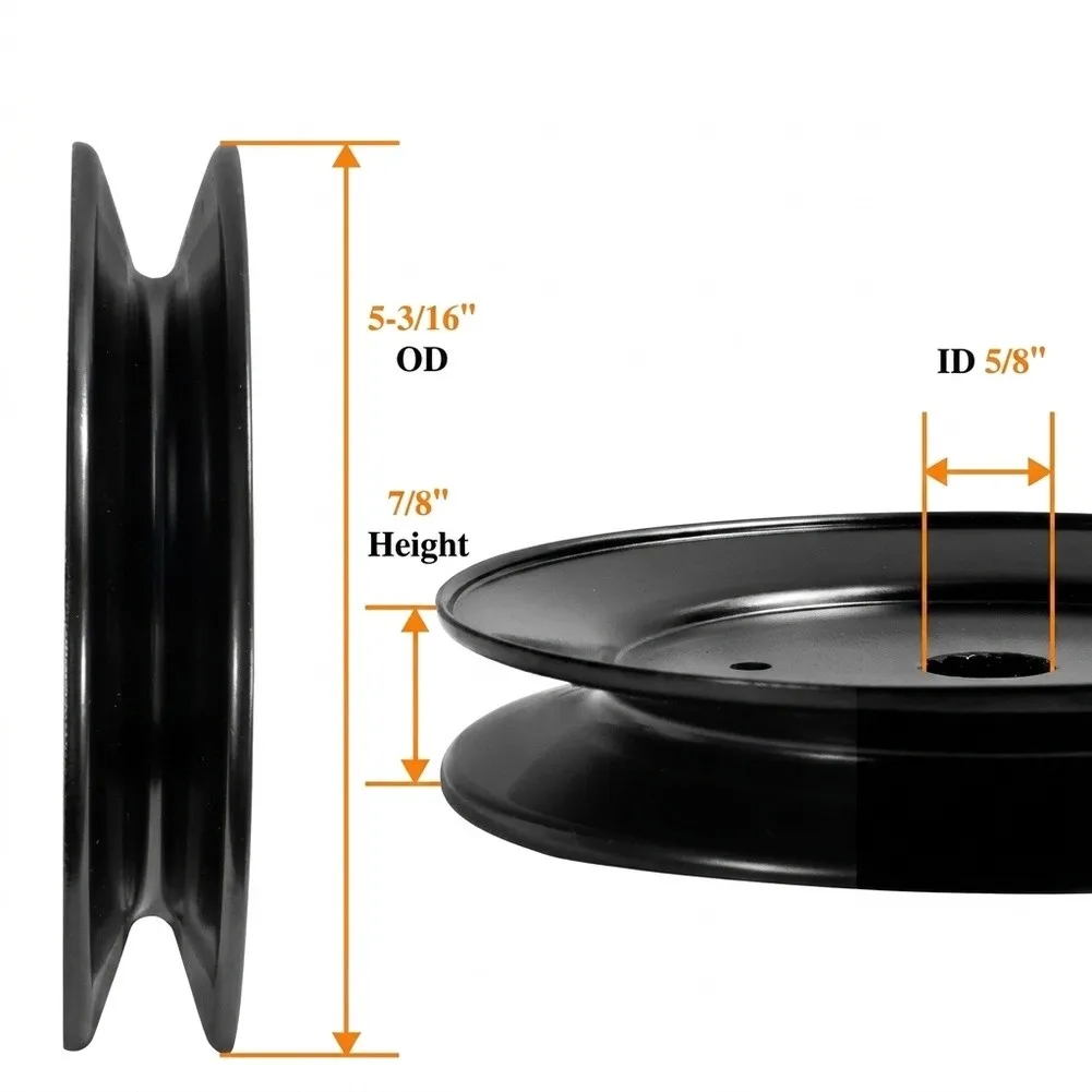 Two-Piece For spindle Pulley Set for Craftsman Mowers Built to Replace 332512B and 130794 Without Adjustments Needed