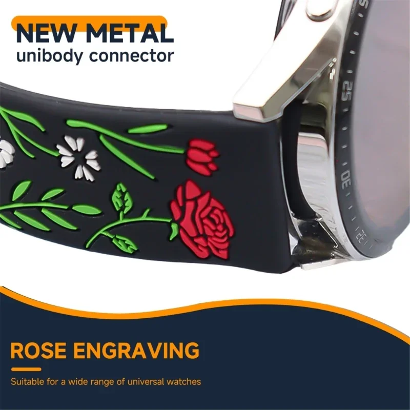 조절 가능한 편안한 실리콘 벨트 웨어러블 손목 스트랩 시계 용 유니osex 팔찌 7654 손목 대역 편안함 및 내구성