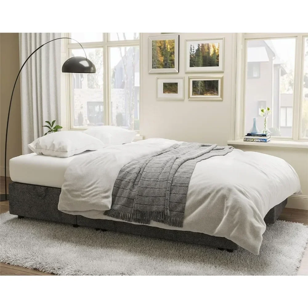 Sofá-cama VanAcc, sofá-cama 2 em 1 sofá-cama removível com espreguiçadeira de armazenamento para sala de estar, sofá-cama com cama removível