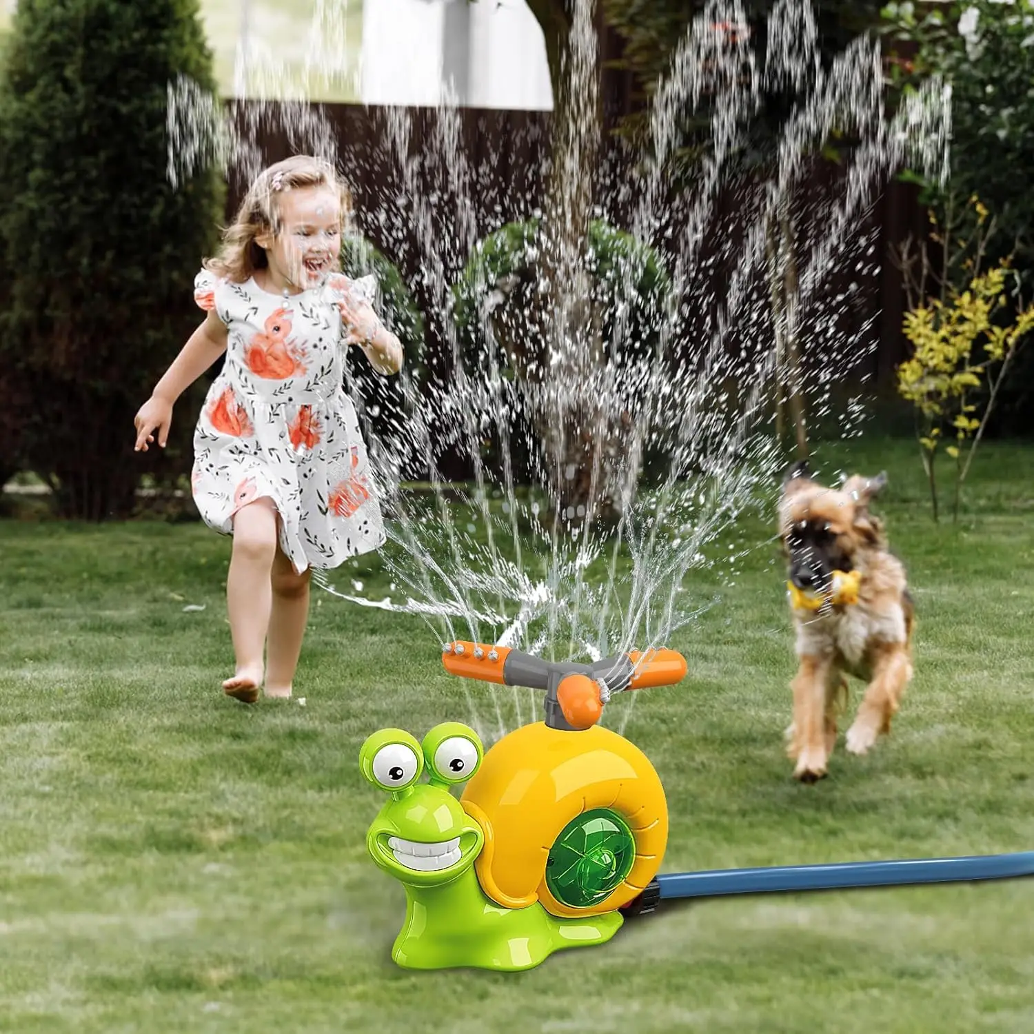 Wasser Sprinkler Baseball Spielzeug für Kinder im Freien spielen, Schnecke Wasserspiel Spray Wasser Baseball für Sommer Hinterhof Rasen Pool Party Spaß