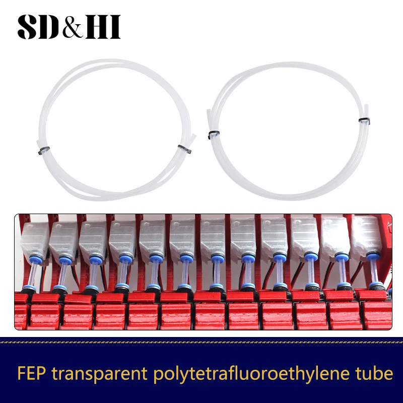 For Bambu Lab P1P AMS A1 Mini 3D Printer White And Grey PTFE Tube Teflonto Pipe Bowden Extruder 1.75mm ID2.5mm OD4mm For Bambu