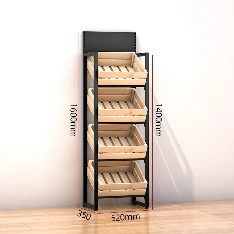 رف خضروات المطبخ من الخشب الصلب، رف تخزين الوجبات الخفيفة للفواكه والخضروات، رف سلة الخضروات، إطار تخزين متعدد الطبقات