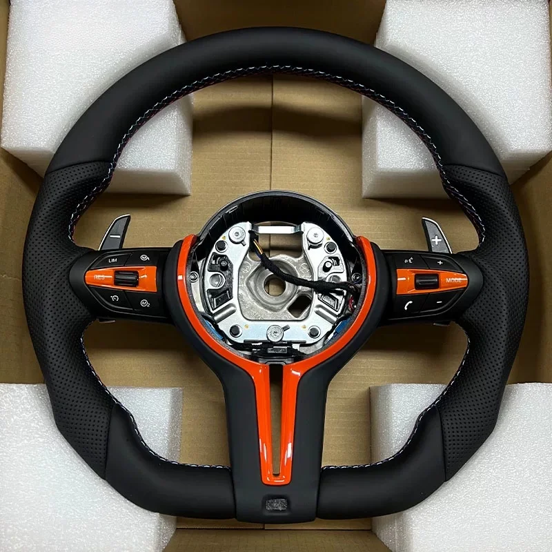 Interior Accessories Car Steering Wheel Carbon Fiber Leather For BMW FSeries F10 F30 F31 F32 F20 E92 E60 X6 E71 X5 E70 M3 M4 M5