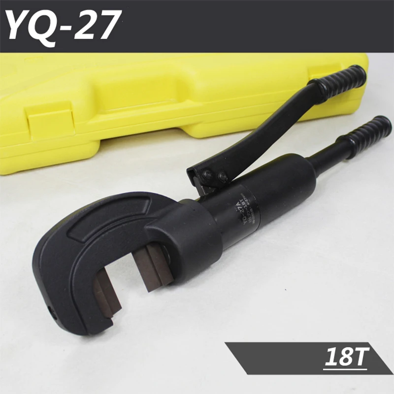 

YQ-27 Hydraulic Steel Cutter Hydraulic Tool Cutting Machine Steel Bar Cutter Manual Pliers Hydraulic Rebar Cutter 18T 4-27mm