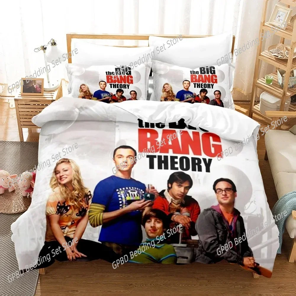 

3D Printed Big Bang Theory TBBT Bedding Set Bedroom Soft Modern Bedspreads Comefortable Duvet Cover Quilt Cover And Pillowcase