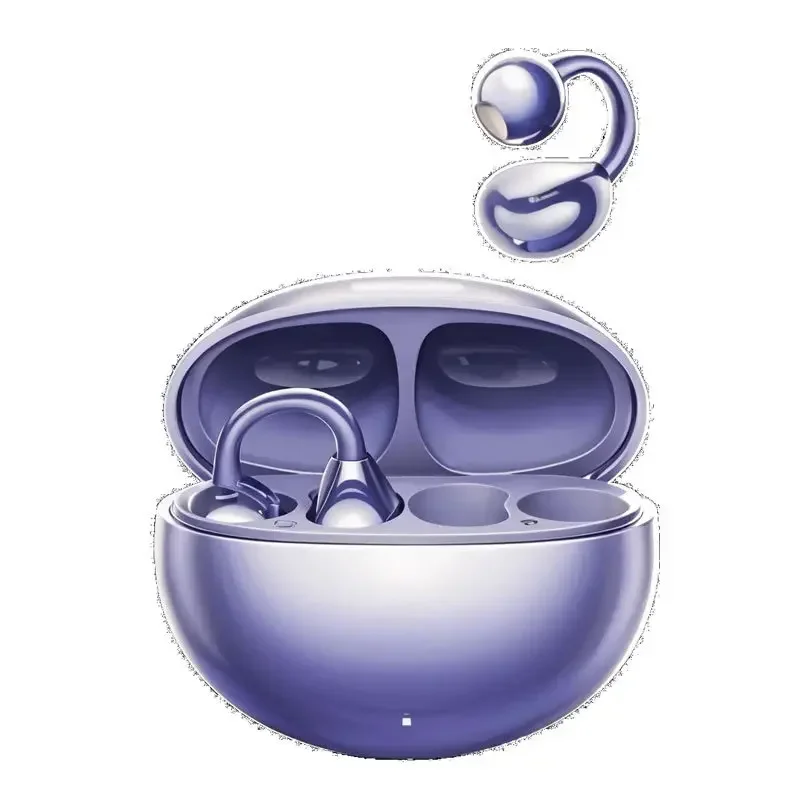 

New ear clip Bluetooth headset, open wireless, not in the ear, purple headset joint model, universal, various mobile phones