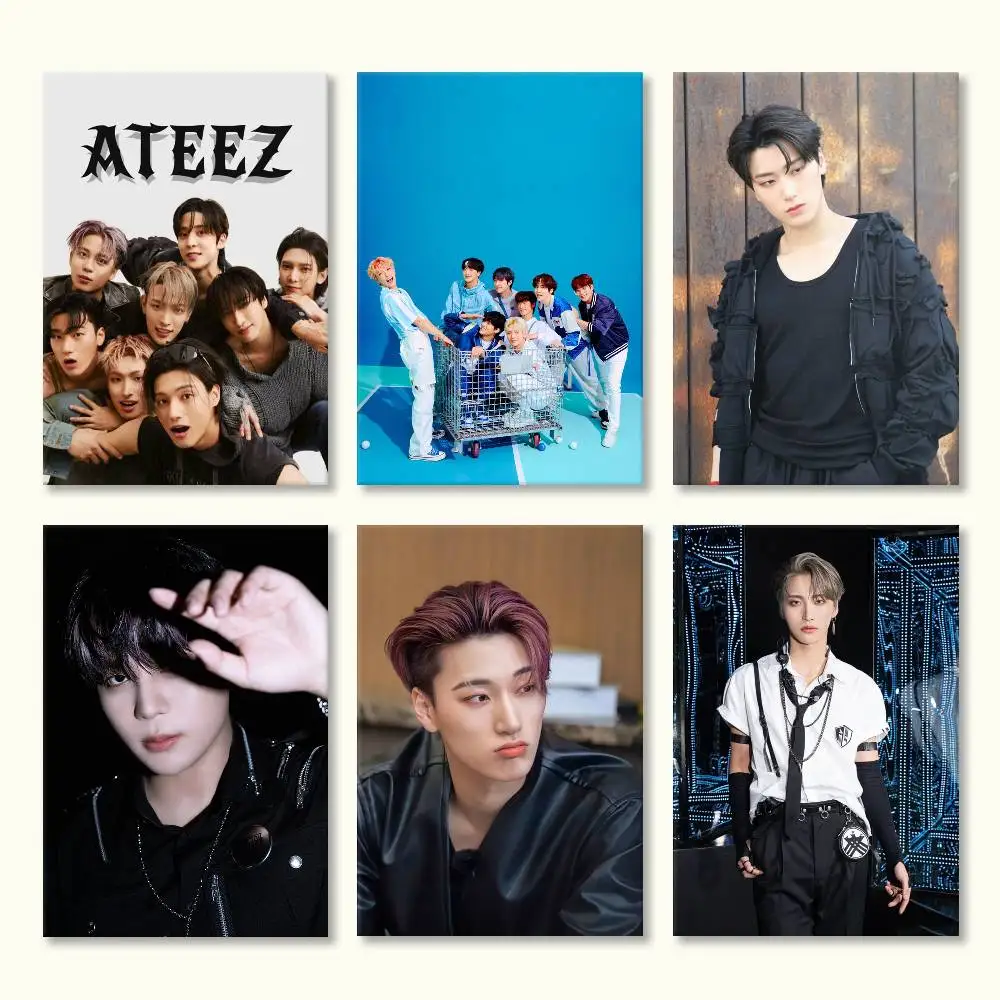 ATEEZ Wooyoung Poster HD Quality Wall Art Retro Posters For Home Room Wall Decor Self Adhesive
