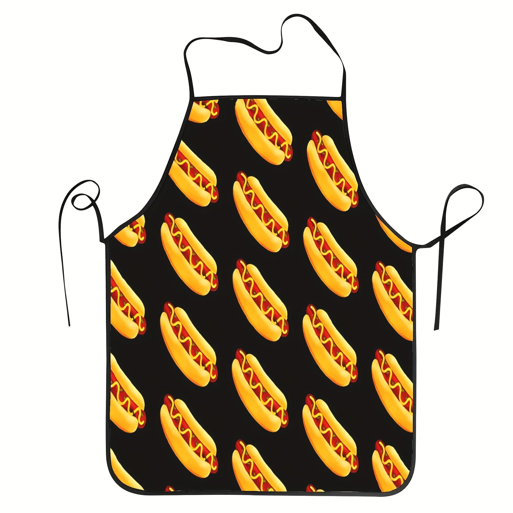 Ramen Noodle Bowl Apron, Japanese Food Art Cooking Bib, Black Kitchen Textile, Funny Gift for Chef, Asian Cuisine Decor