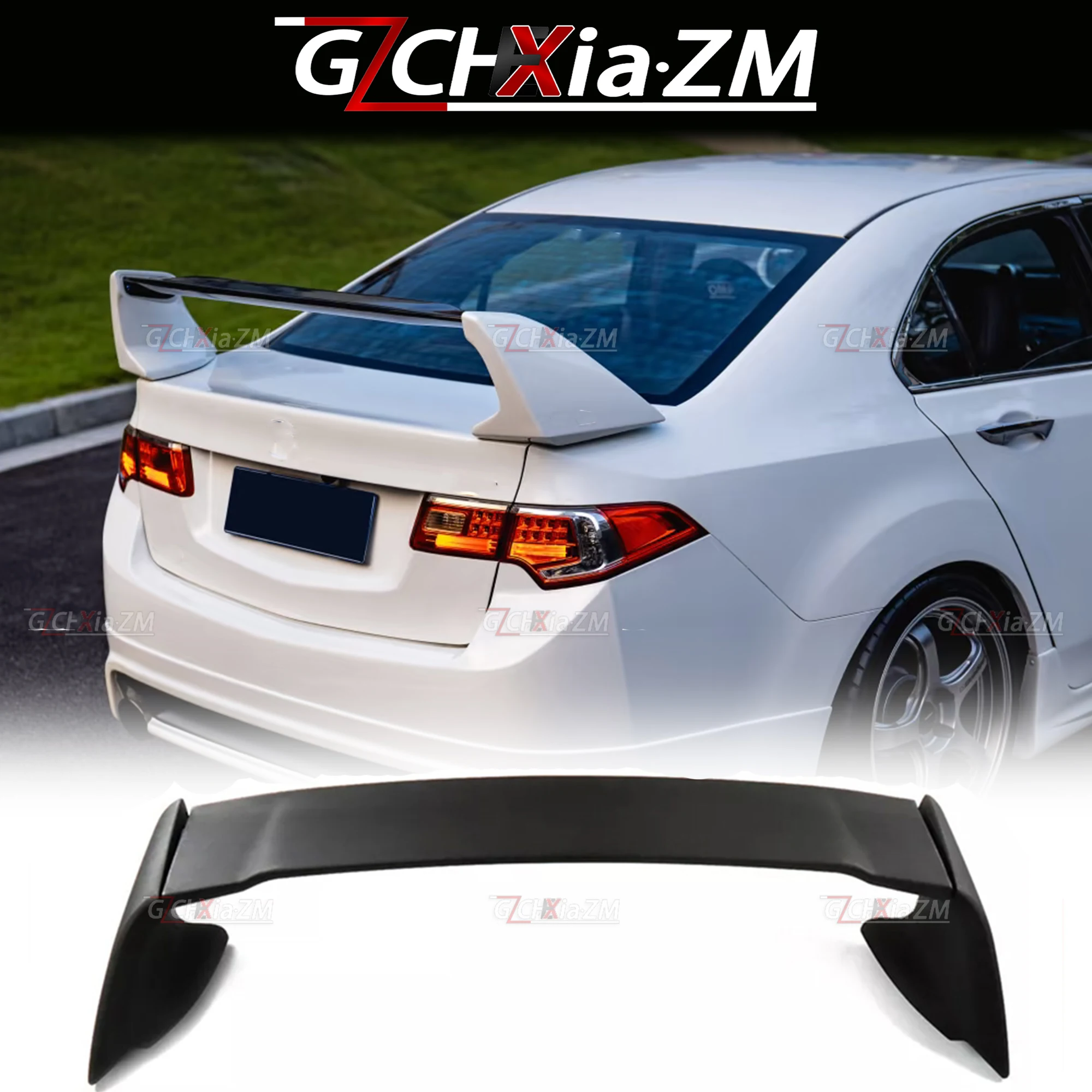 For 2009-2014 Honda Acura TSX SPIRIOR Sedan Magen Style Rear Spoiler High-Quality ABS Material Body Kit Diffuser Kit Rear Wing