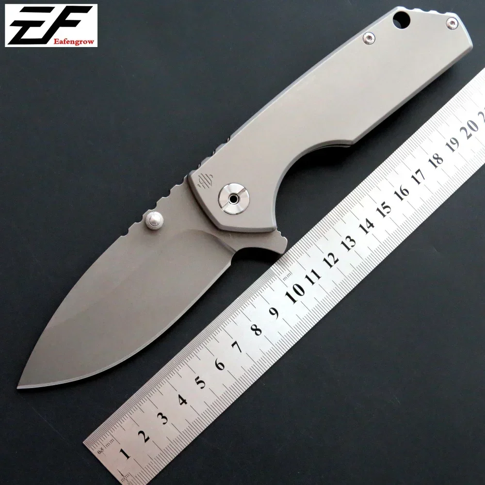 

NEW Eafengrow EF906 Folding knife D2 steel blade TC4 handle survivcal Pocket knife outdoor camping hunting EDC tool