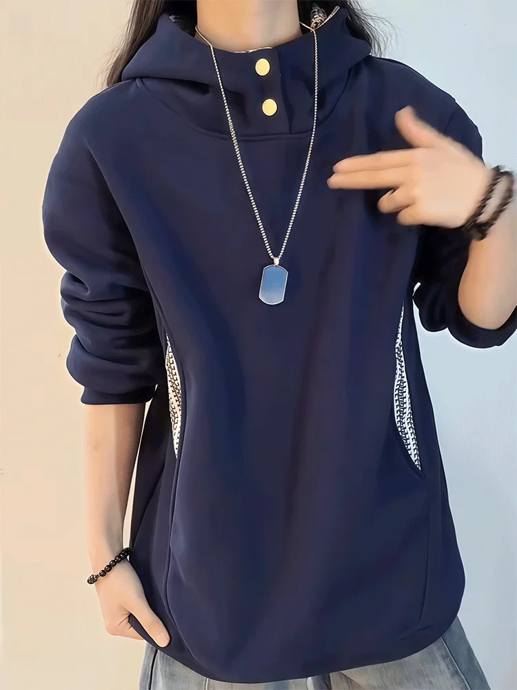 Trendy American High Street Hoodie Men's Thickened Fleece Warm Casual Outerwear Winter Fashion Brand Street Style Jacket