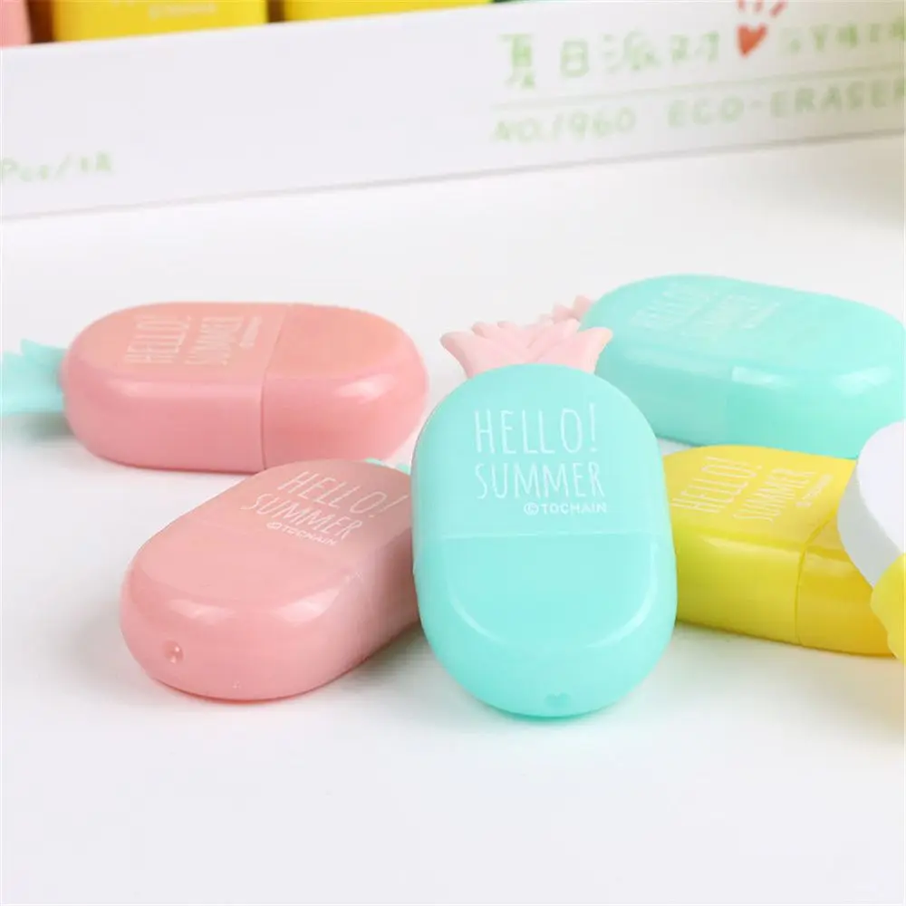 Creative Office Eraser Kids Gift Mini Eraser Rubber Eraser School Supplies Correction Supplies Pineapple Eraser