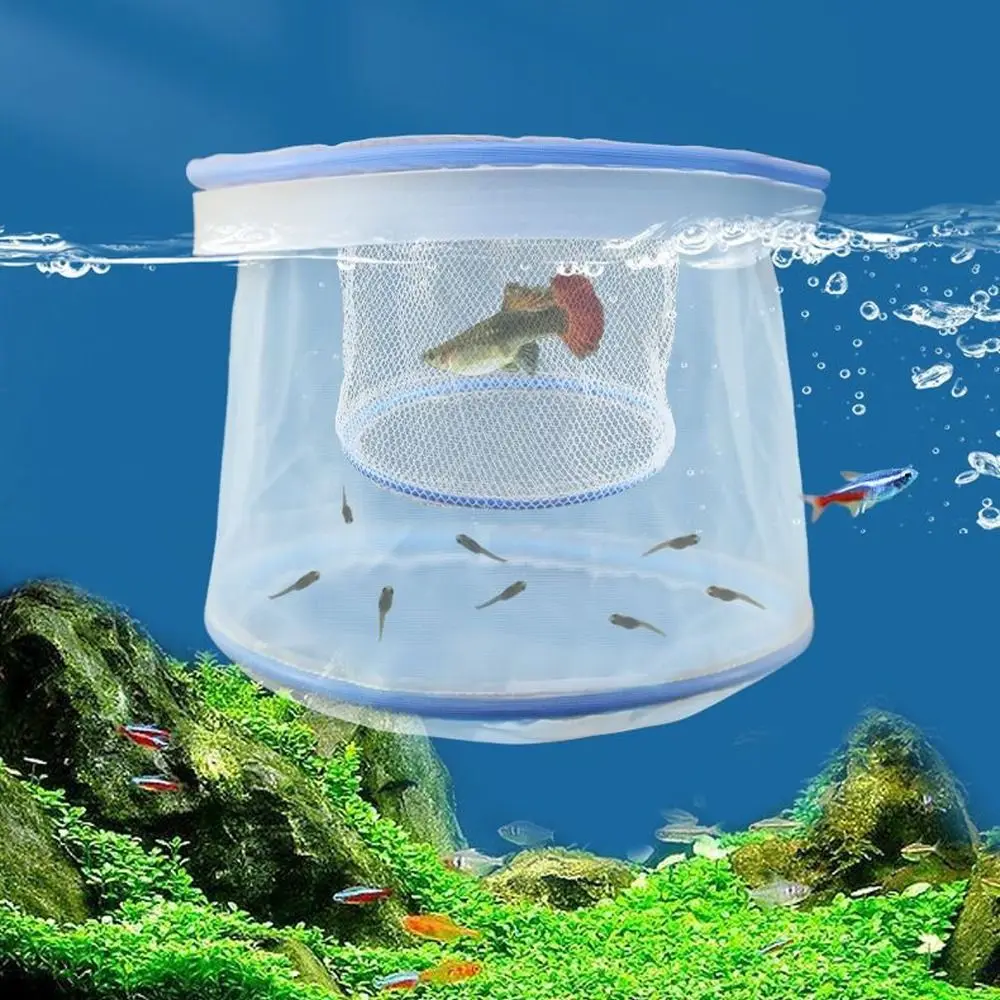 

Breeding Equipment Ventilated Guppy Breeding Net Permeable Nylon Floating Fish Net Portable Breeding Net Fish Breeding