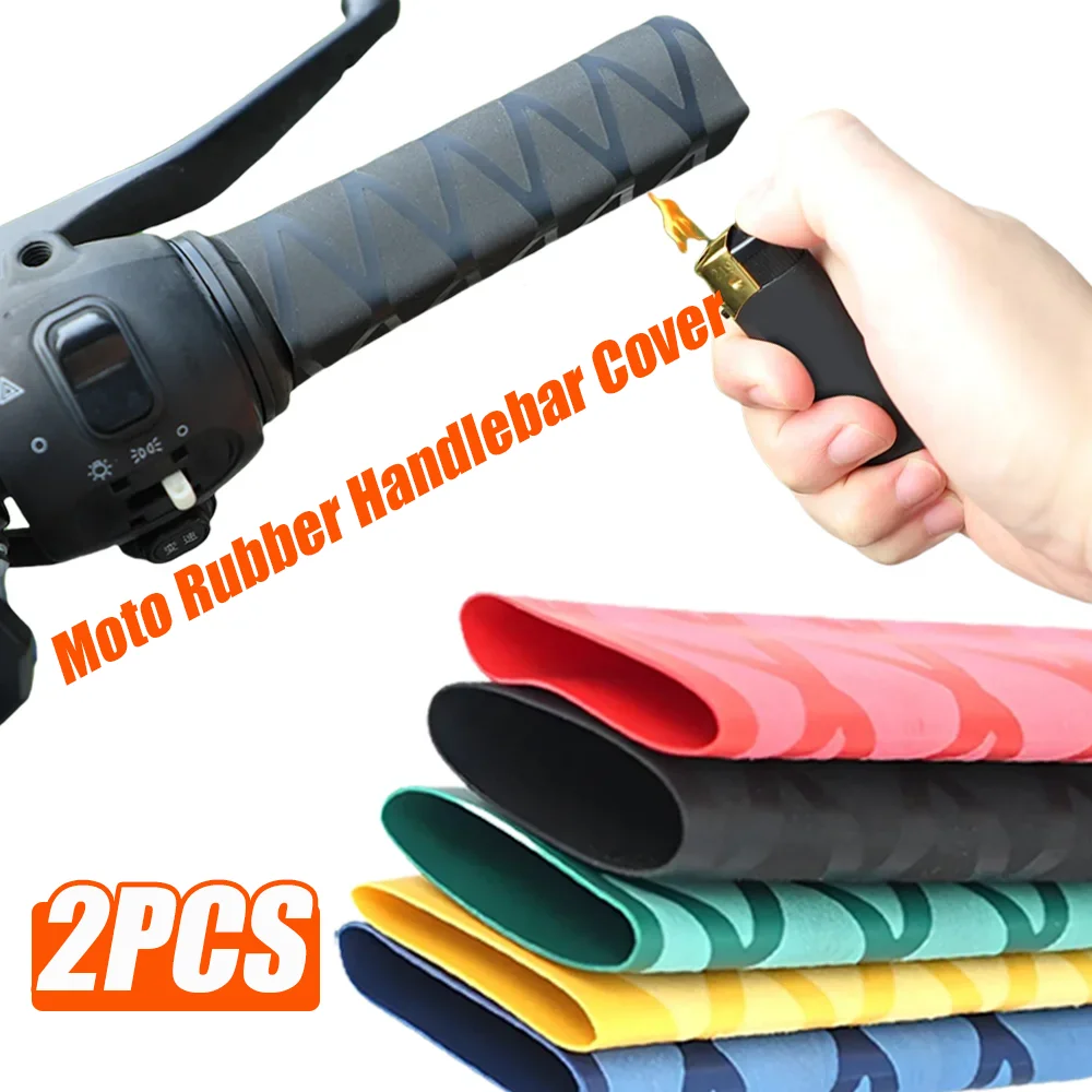 

Moto Rubber Handlebar Cover Comfortable Anti-slip Heat Shrink Motorcycle Motocross Heat-Shrink Glove Motorcycle Equipments