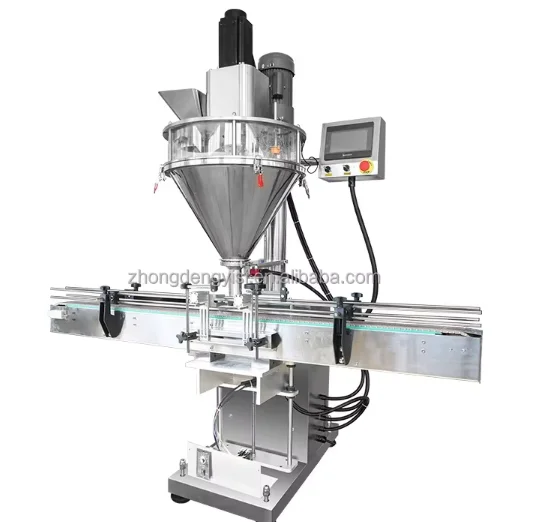 آلة تعبئة كهربائية شبه أوتوماتيكية مع موزع دقيق ناقل لآلة تعبئة زجاجات المسحوق الصناعية #5