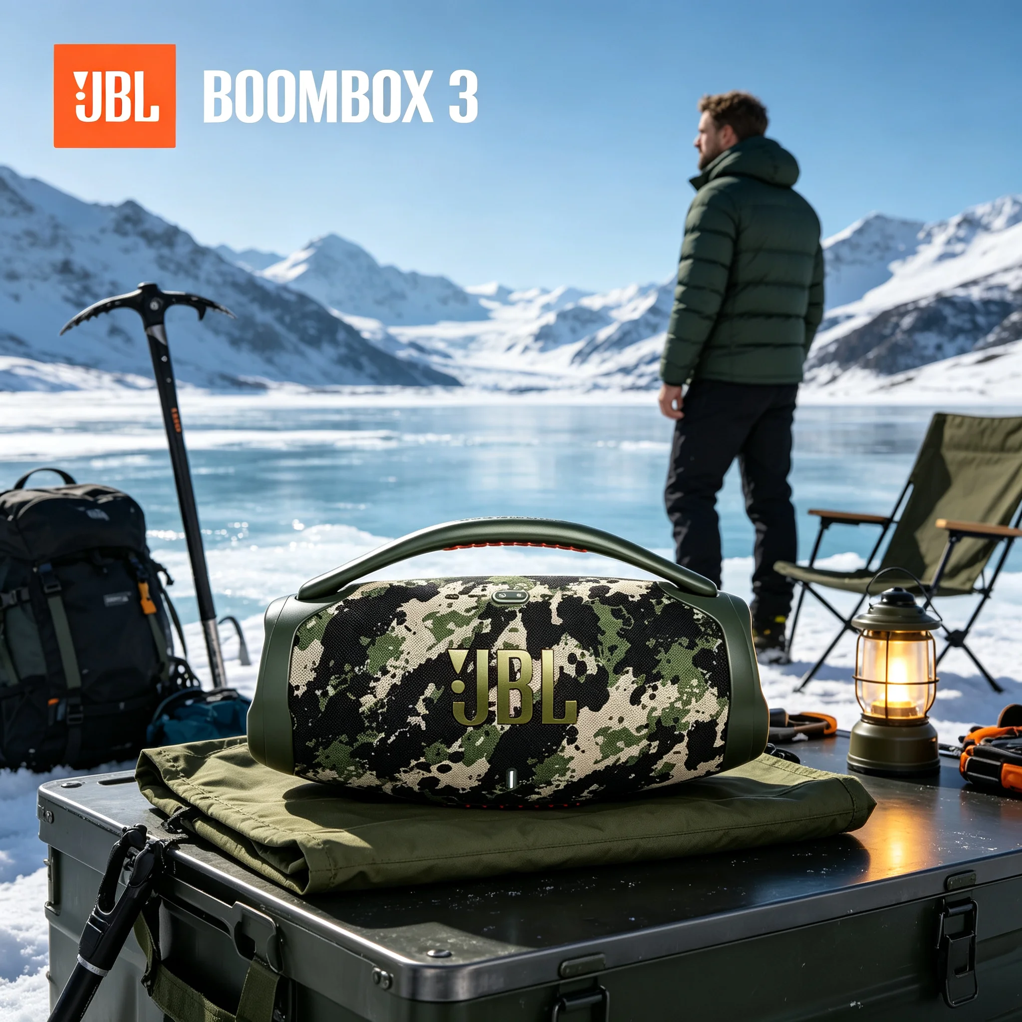 JBL CHARGE6 & JBL BOOMBOX3 Wireless Audio Combo, Charge6 Punchy Bass, Boombox3 3-Way Audio IP67 for Road Trips,
