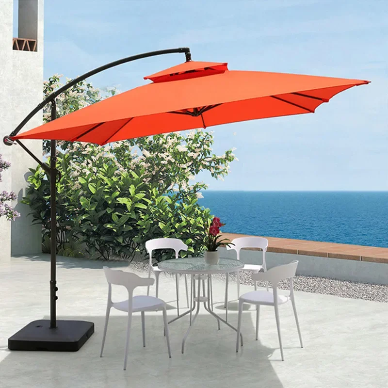 Outdoor Parasol Stall Large Umbrella Outdoor Umbrella Garden Courtyard Terrace Outdoor Banana Umbrella Beach