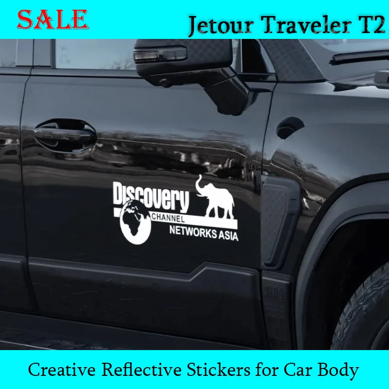 

Fit for Jetour Traveler T2 2023-2025 Automobile Body Waistline Side Skirt Creative Reflective Sticker Cars Exterior Decoration