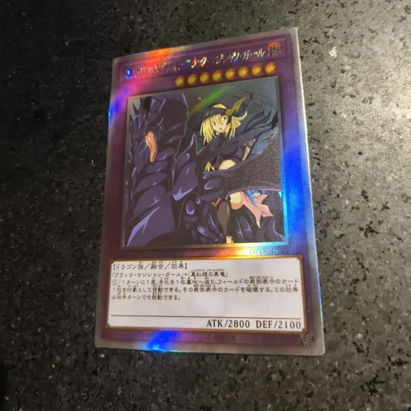 6 modèles Yu-Gi-Oh! Carte de Collection de jeu dragon foncé, yeux rouges, fait maison, Dracotail Phryxul, magicien foncé, carte Flash pour fille, cadeau