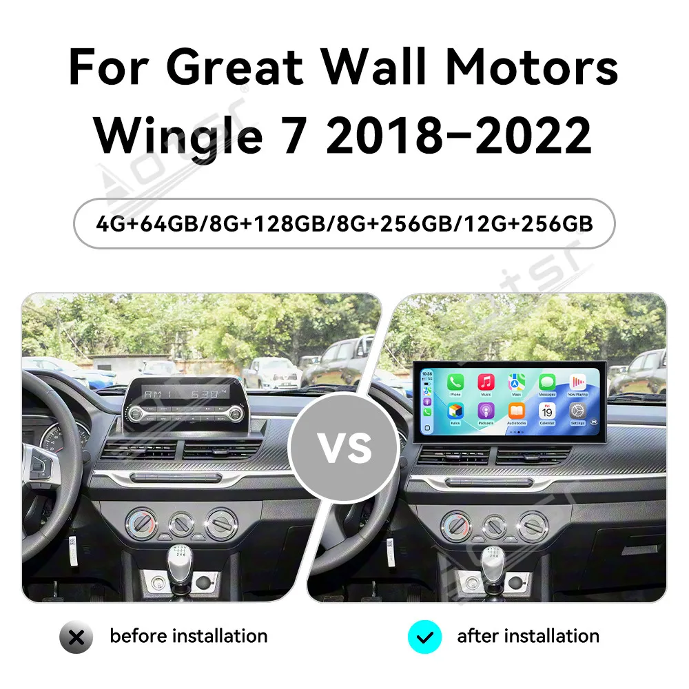 CarPlay 15.8’’ Android 15 For Great Wall Motors Wingle 7 2018–2022 Car Accessories  Navigation HD Screen Multimedia Player Head