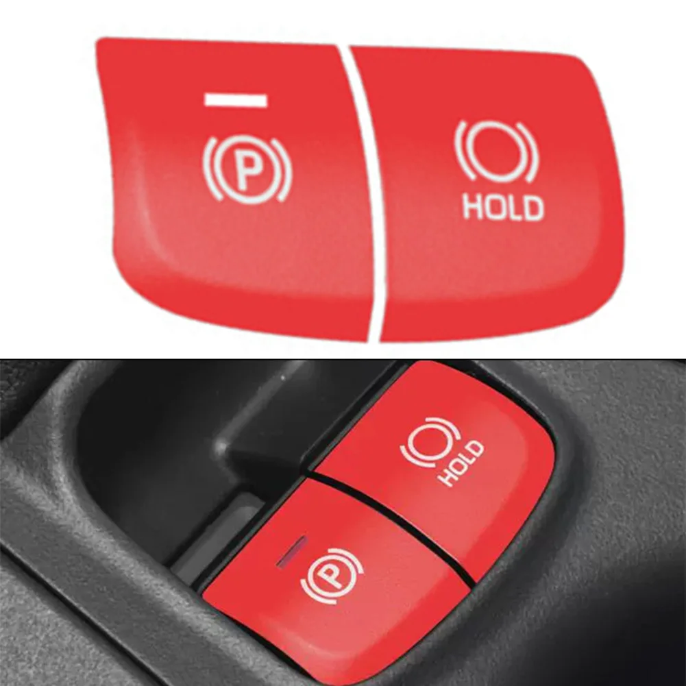 

2pcs Red Blue Car Gear Parking Hold Function Button Cover Trim Frame For Toyota For Corolla 2019-2023 Interior Accessories