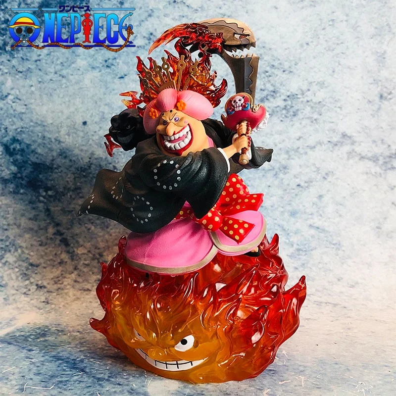 

25cm One Piece Anime Figure Gk Resonance Fifth Bullet Sea Emperor Sea Overlord Lx Aunt Pvc Handmade Model Decoration Toy Gift