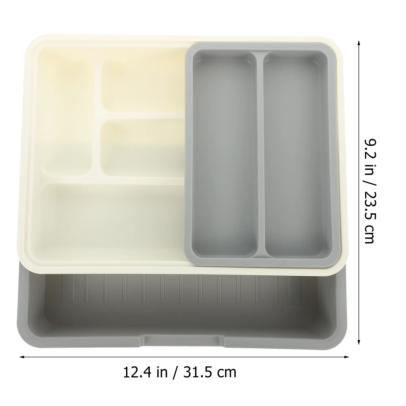 1 مجموعة متعددة الشبكة أدوات المائدة المنظم صندوق سميكة Pp الفضيات تخزين ل درج المطبخ كونترتوب أواني حامل تكويم #5