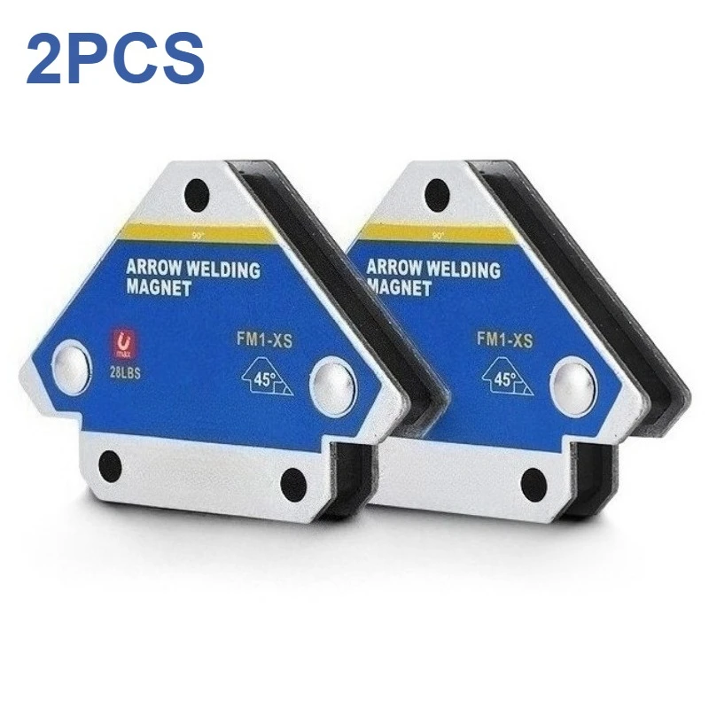 Welding Fixer 2pcs Magnetic Welding Fixer 45/90/135 Degree Multi-angle Magnet Weld Positioner Ferrite Auxiliary Locator Tools