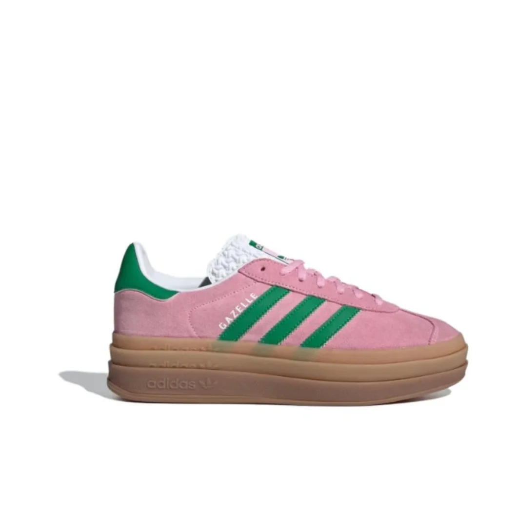 adidas originals GAZELLE BOLD Bold Casual Versatile Fashion Sports Low Top Board Shoes Women's ash powdered