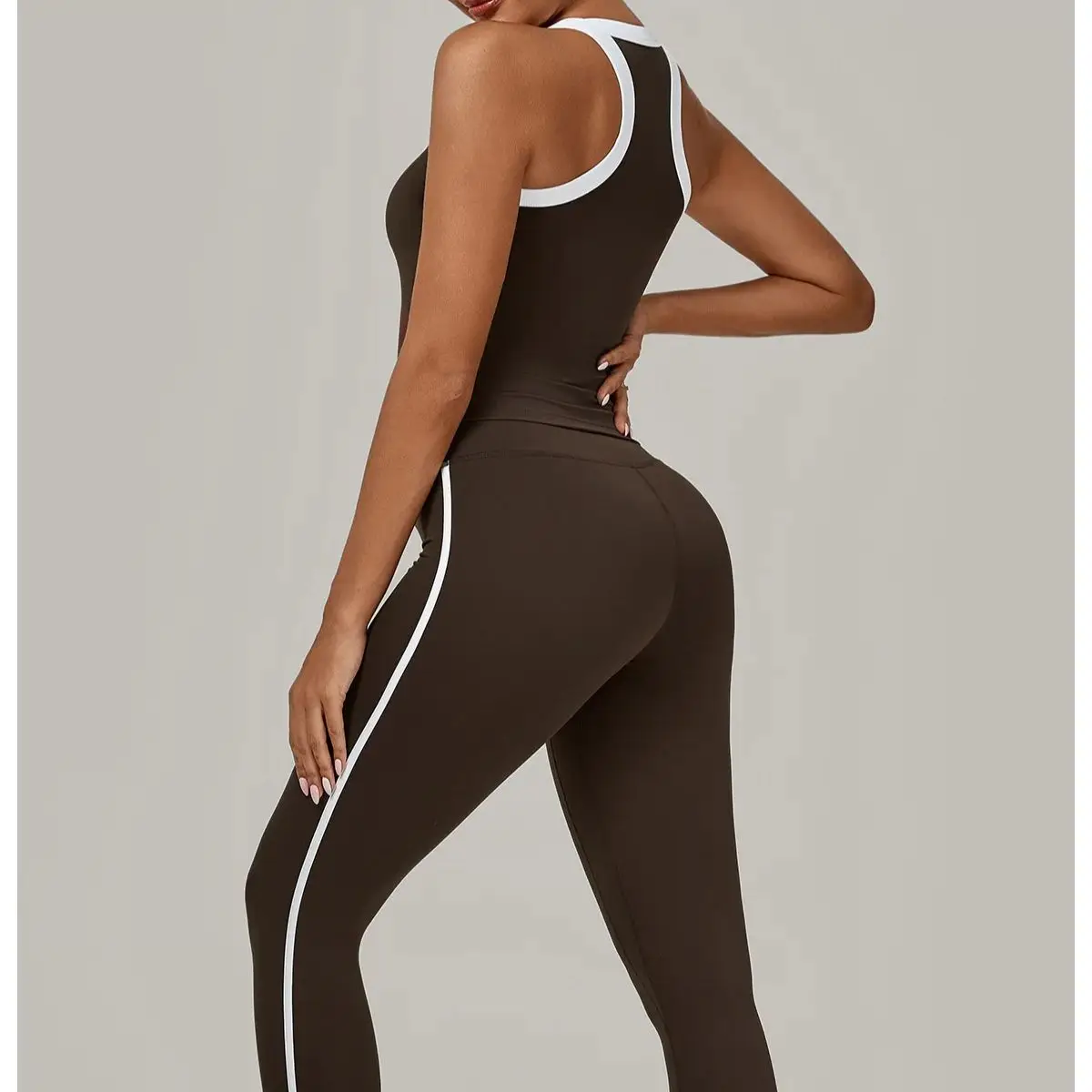 

Women Tracksuit 2PCS Yoga Set Nude Feeling Workout Sets Push Up Fitness Running Sportwear Quick Drying Sports Bra Leggings Suits