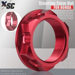 Motorcycle Steering Stem Nut Screw For Honda CR CRF XR R 85R CRMCRF 150R 250L 1000L XR230 XR250 BAJA Dirt Pit Bike Motocross