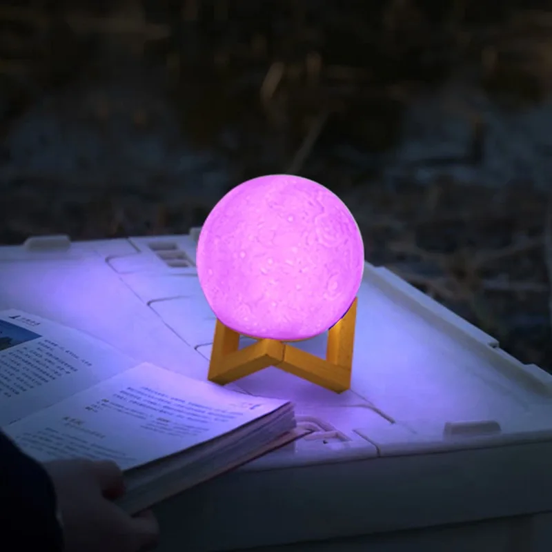 Rotomolded moon night light, outdoor garden, creative personality, exterior table lamp, Internet celebrity Qing bar dew