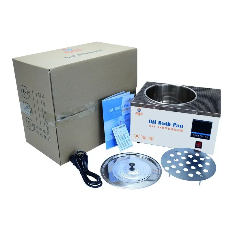 Laboratory oil water bath pot digital display constant temperature stainless steel inner tank