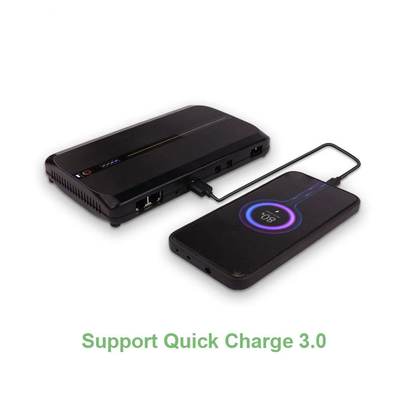 Lithium Battery Fast Charging On Line POE Port 9V 12V 24V Mini UPS for Wifi Router