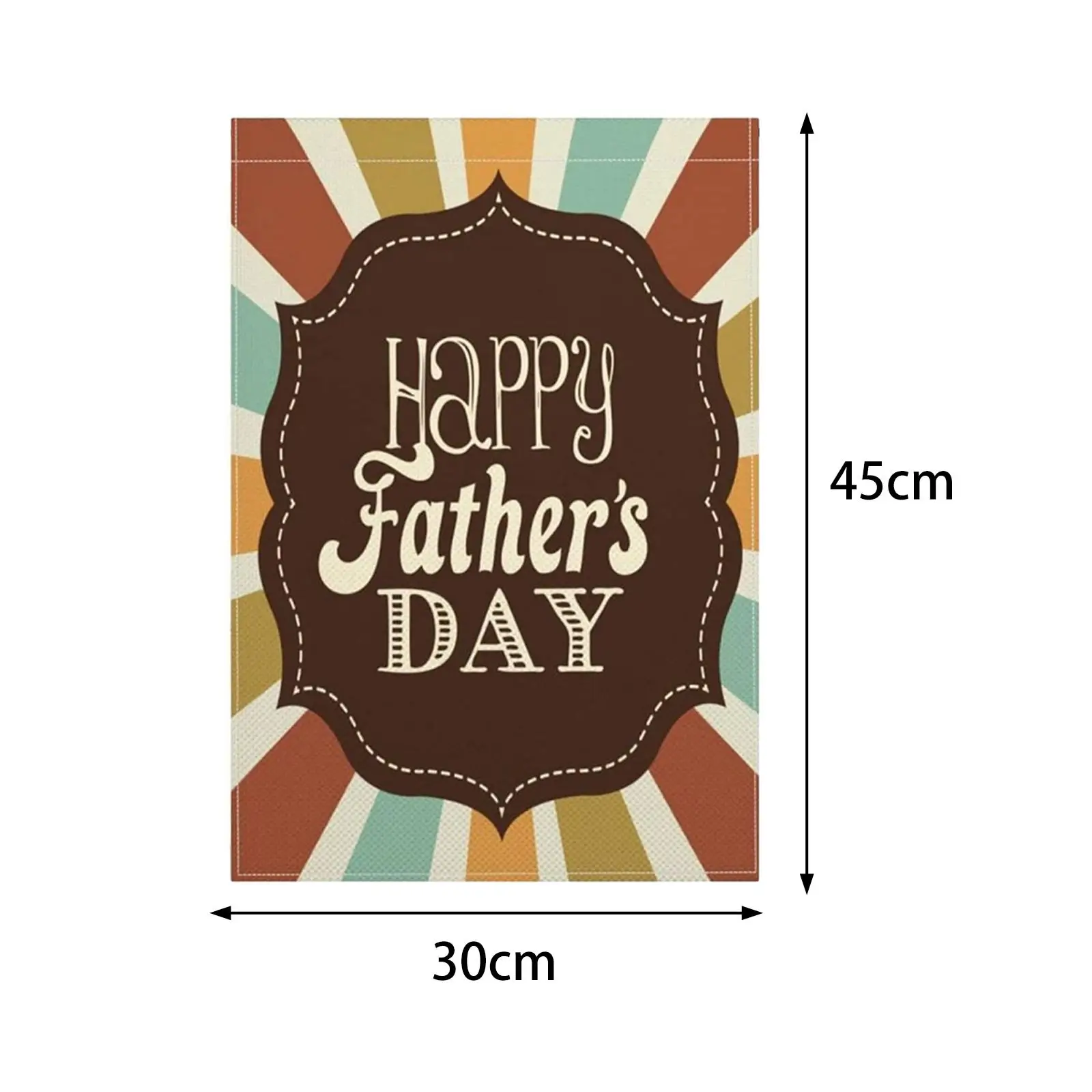Happy Fathers Day Flag Unique Linen Windsock House Decoration for Yard Garden Park Party Supplies