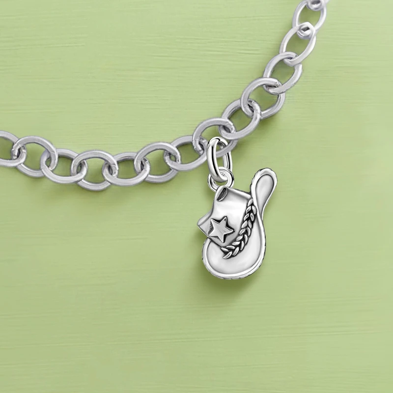 

925 Sterling Silver JamesAvery Vintage Pendants Hat Ice Skates Charms Beads Fit Original Bracelet Bangles Necklace DIY Jewelry