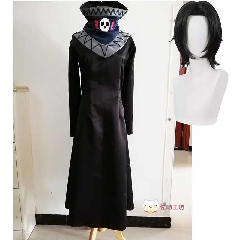 Feitan Anime Cosplay Costume black Coat Uniform Short Wigs Halloween Carnival Party Role Play Props Outfit For Women Men