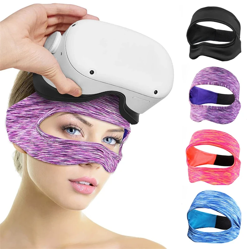 VR Eye Mask Cover for Meta Quest 3/Oculus Quest 2 Breathable Sweat Band Virtual Reality Headsets Accessories Cover Washable