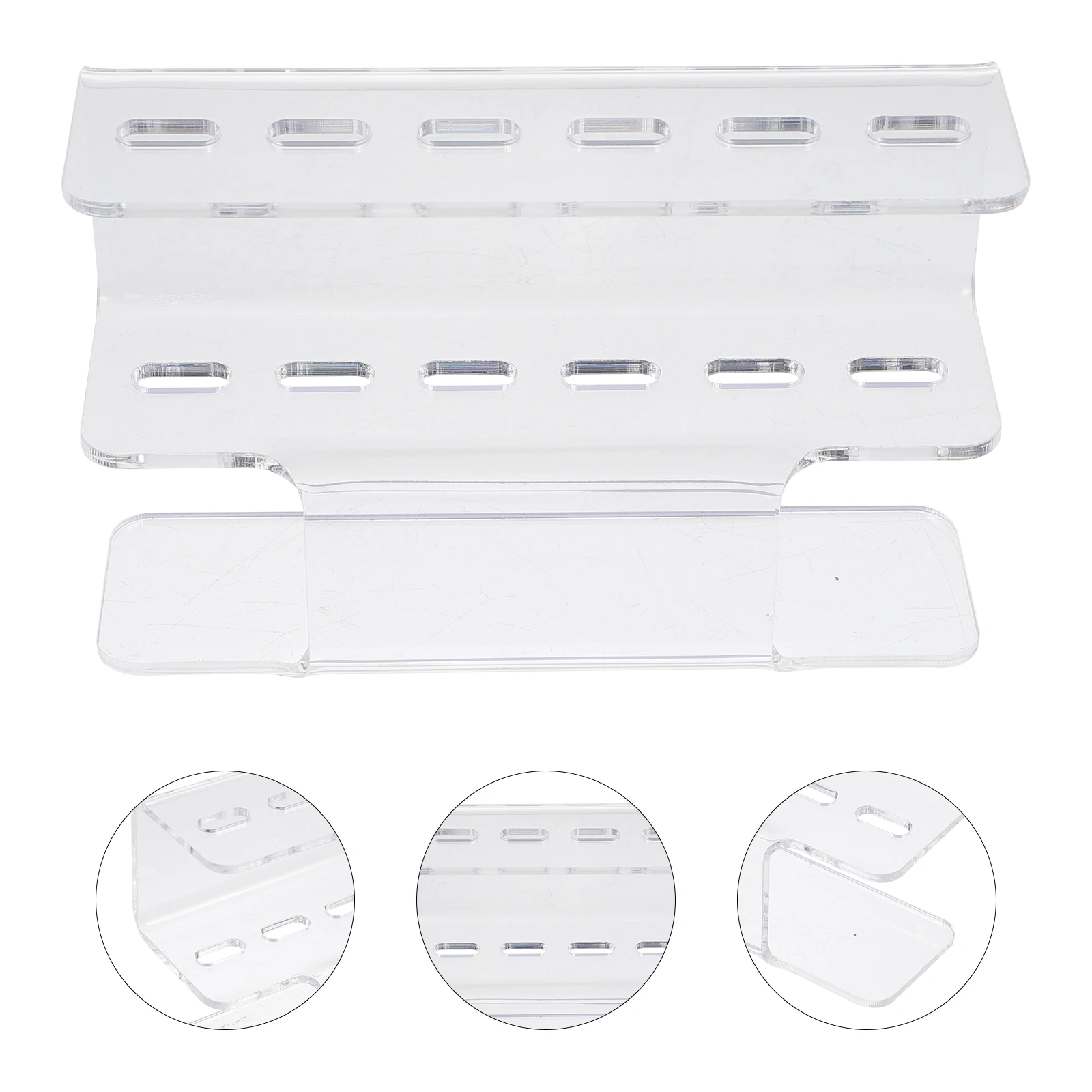 1 個ピンセットディスプレイホルダーアクリルスタンド耐久性のあるオーガナイザーまつげエクステンション用品用ピンセットラックディスプレイホルダー