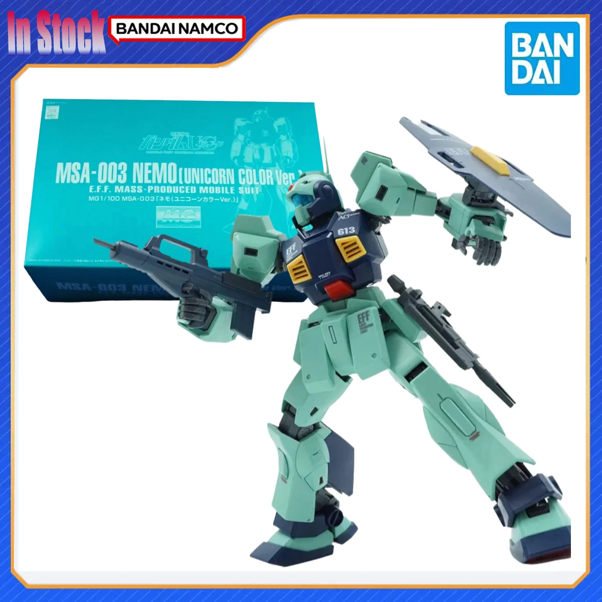 

Original Genuine Bandai Anime GUNDAM MG Nemo 1/100 Anime Action Figure Action Figure Model Kits Gift for Boy girl Original box