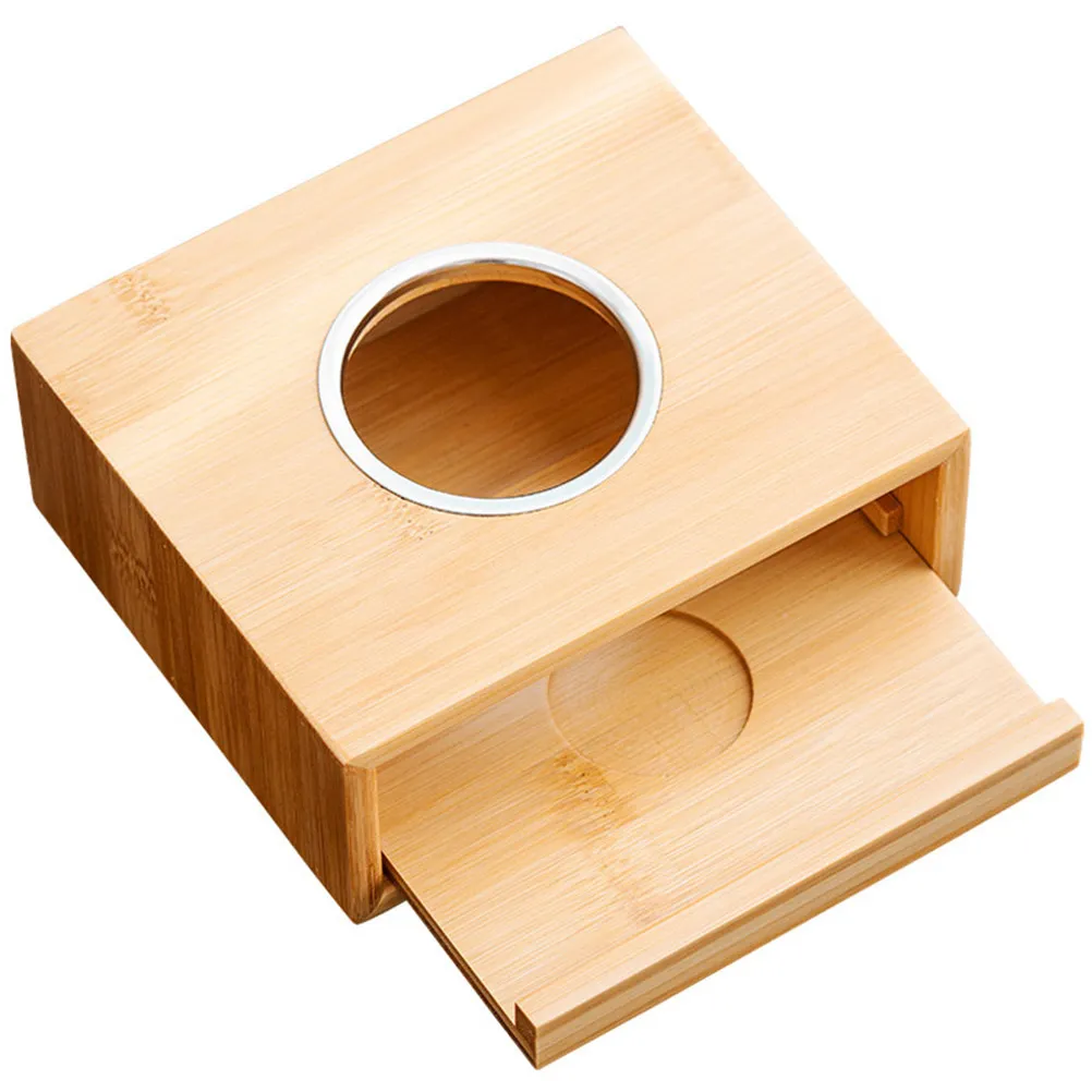 Teapot Warming Base Bamboo Construction Safe Reliable for Indoor Outdoor Use Modern Tea Light Warmer Functional Decoration
